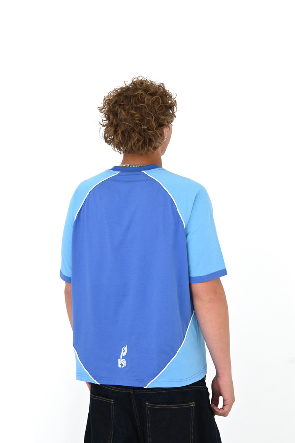 Double Panel Tee (Blue)